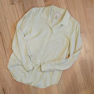 Jones New York Mint 100% Silk Blouse